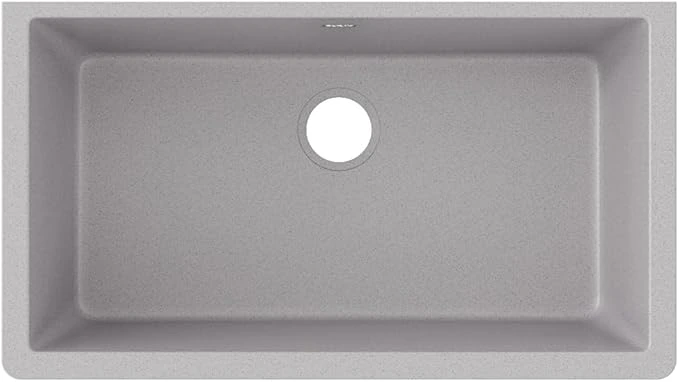 Elkay Quartz Classic  Greystone Single Bowl Undermount Sink