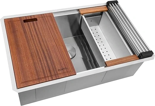 Ruvati Workstation Sink for undermount which fits below the countertop